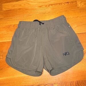 NFQ Olive Green Athletic Running Shorts Small Gym Core